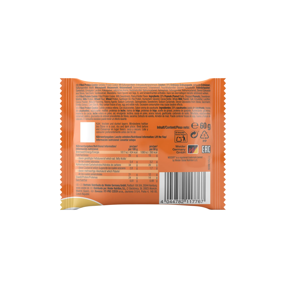 Joe's Filled Protein Cookie - mogyoróvaj12 x 60 g