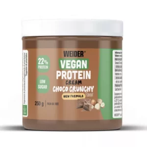 Vegan Protein Cream Crunchy – Ropogós csokis-mogyorókrém magas fehérjetartalommal – 250g