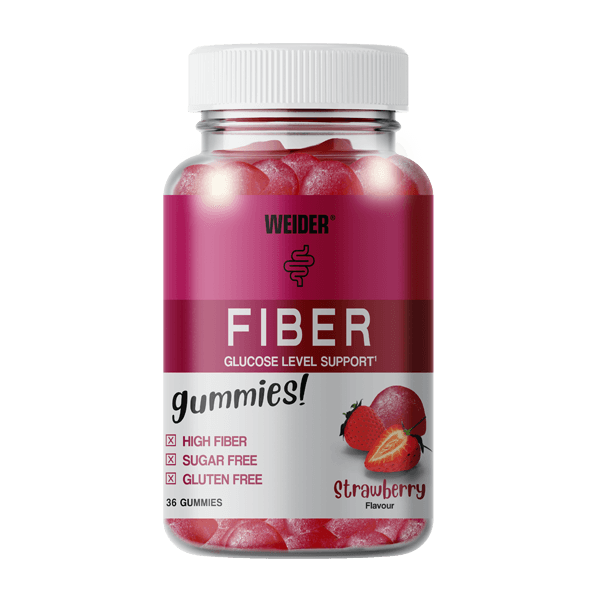 Fiber Gummies – rosttartalmú gumicukor – 36 db – eper Íz