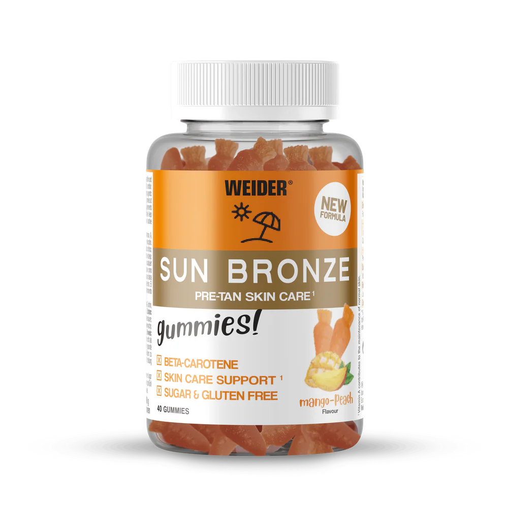 Sun Bronze Gummies – bőr barnulását támogató gumicukor – 40 db – barack-mangó Íz