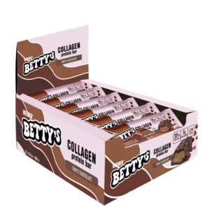 BETTY’S COLLAGEN BAR – BETTY’S KOLLAGÉN FEHÉRJESZELET – 12X50 g -tripla csoki