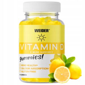 Vitamin D Gummies – D3-vitamin gumicukor – 50 db – citrom Íz