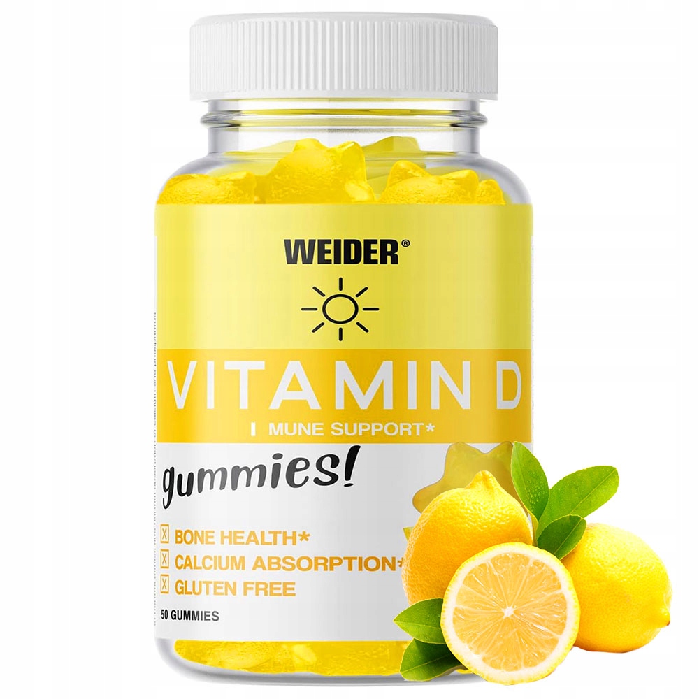 Vitamin D Gummies – D3-vitamin gumicukor – 50 db – citrom Íz